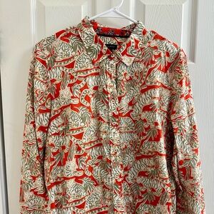 Fun, attractive Talbots animal-print blouse!